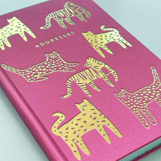 carnet-dadresses-wild-cats-rose vue 2