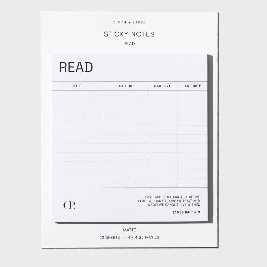 Cloth & Paper – Notes autocollantes de lecture