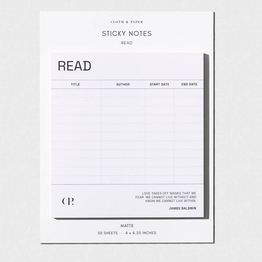 Cloth & Paper – Notes autocollantes de lecture
