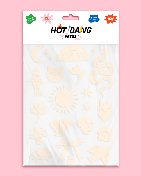 Patch Thermocollant Hot Dang Press Crème