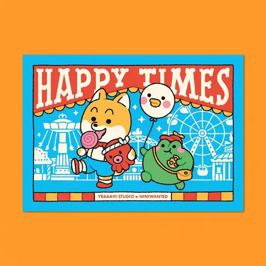 Carte postale  « Mimi & Bobby - Happy times » - A6 - Yeaaah! Studio
