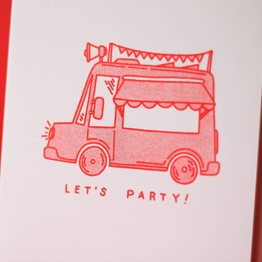 Carte de voeux Let's party MC pressure