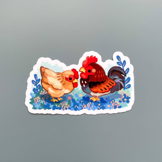 Sticker vinyle Rooster and Hen – Thousand Skies