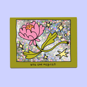 Sticker Fleur Magique Pailletée – Bloemkolie