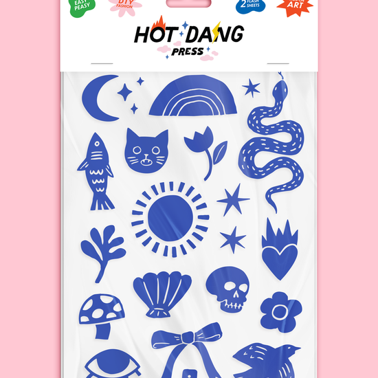 Patch thermocollant Hot Dang Press Cobalt
