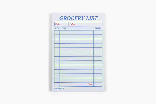 Bloc-notes – Liste d’épicerie