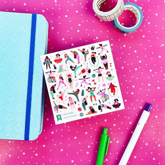 Stickers “Sweat & Sparkle” – Pipsticks