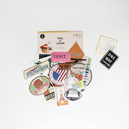 Pack Stickers Voyage Vintage n°1516