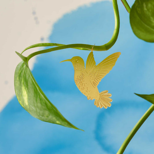 Animal végétal – Accessoire décoratif pour plantes - Le colibri