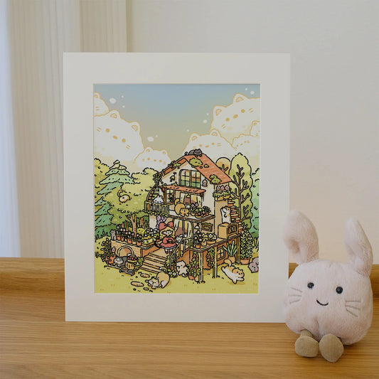 Affiche « Kitties’ Backyard » – 2jingis2jing