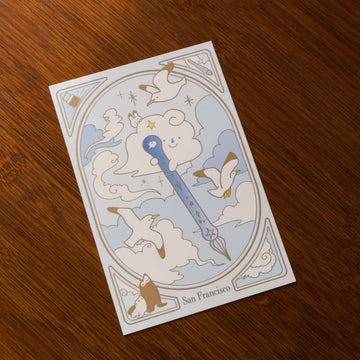Carte postale « Ciel Plume en verre » | Thousand Skies