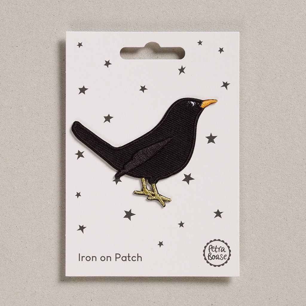 patch-a-repasser-lot-de-6-oiseau-noir vue 1