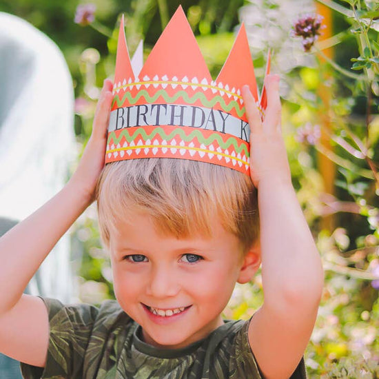 carte anniversaire couronne King Hadley