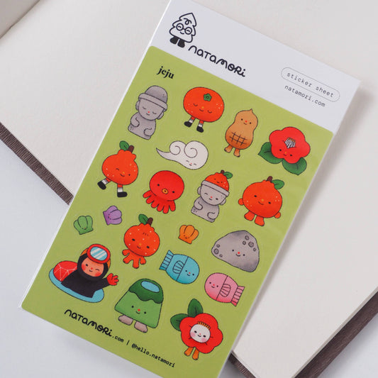 Feuille d'autocollants • Jeju