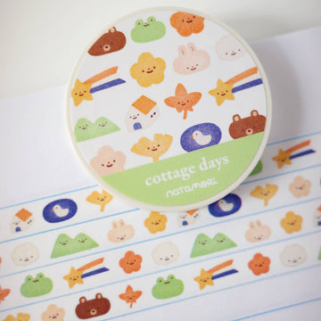 Washi tape fin « Cottage Days » – 7 mm | Natamori
