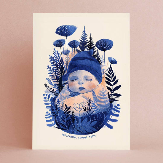 bienvenue-bebe-carte-de-naissance-genre-neutre vue 2