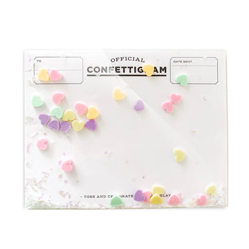Carte Confettigramme – Sweethearts – Love/Valentine