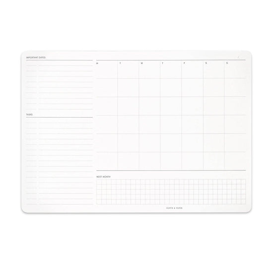 Cloth & Paper – Bloc-notes mensuel d’administration