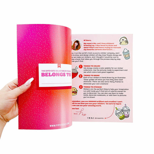 Stickers Book Draw-Along - Food - Pipsticks