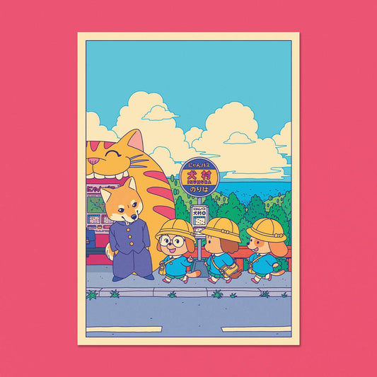 Carte postale  "Bus Stop" - A6 - Yeaaa! Studio