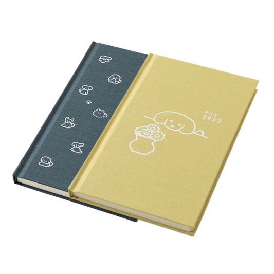 Agenda Book Style Diary 2027 B6 – Monthly & Weekly - 2 modèles Dog -  Natsumi Teraoka x Midori
