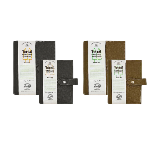 Carnet organiseur à anneaux en cuir véritable – A6 & A7 - BenStore - Format et Coloris au choix