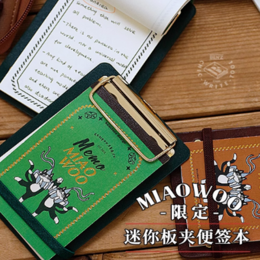 Mini clipBoard avec carnet – BenStore – Coloris et Format au choix