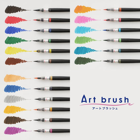 test de toutes les couleurs art brush