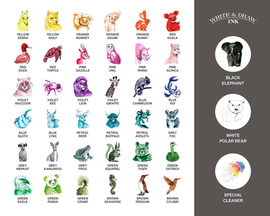 Encre Write and Draw - 10 ml - Octopus - 38 coloris au choix