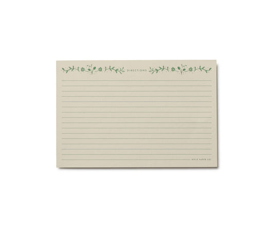 Lot de 12 fiches de recettes Artichaut – Rifle Paper Co.