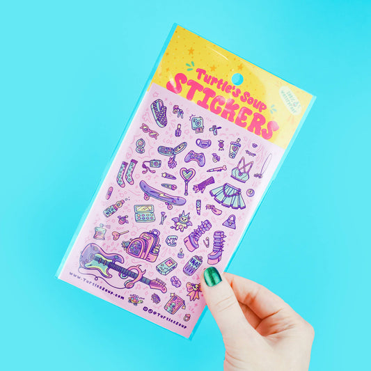 Planche de stickers “E-Girl” – Turtle's Soup