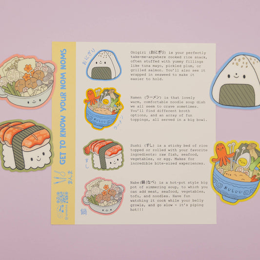 Set de stickers vinyle – Saveurs du Japon Kawaii – Ivna Lins
