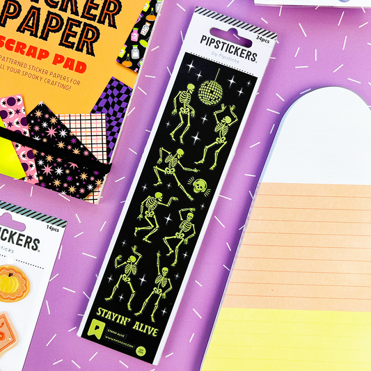 Planche de stickers phosphorescents Stayin’ Alive - Pipsticks
