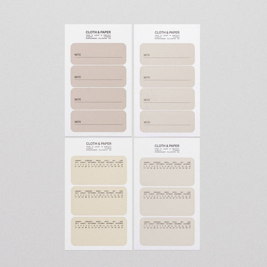 Cloth & Paper – Autocollants de planificateur d’étiquettes