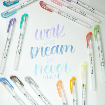 Feutre Mildliner Brush & Marker – Zebra Pen - Coloris au choix