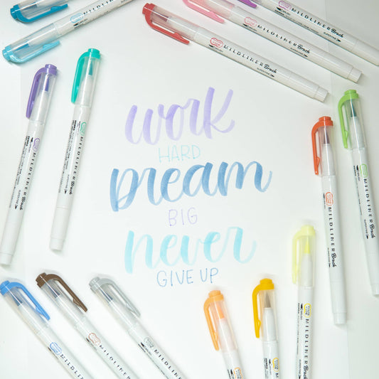 Feutre Mildliner Brush & Marker – Zebra Pen - Coloris au choix