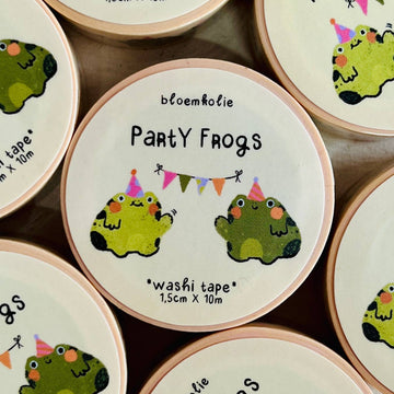 Washi Tape Party Frogs – Bloemkolie