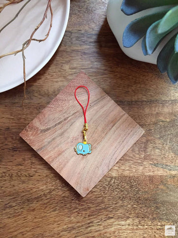 Breloque en émail – Porte-clés Éléphant