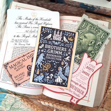 Marque-pages Contes de Fées – Collection Grimm & Contes Classiques – Lot de 4 | Book Ephemera
