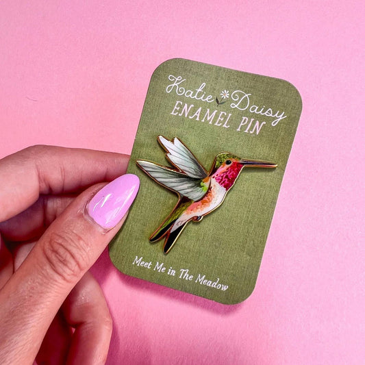 Katie Daisy – Épingle émaillée Colibri