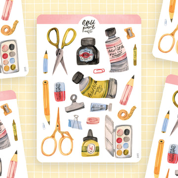 Planche de stickers en papier – Boutique de matériel d'art | Wild Pencil Studio