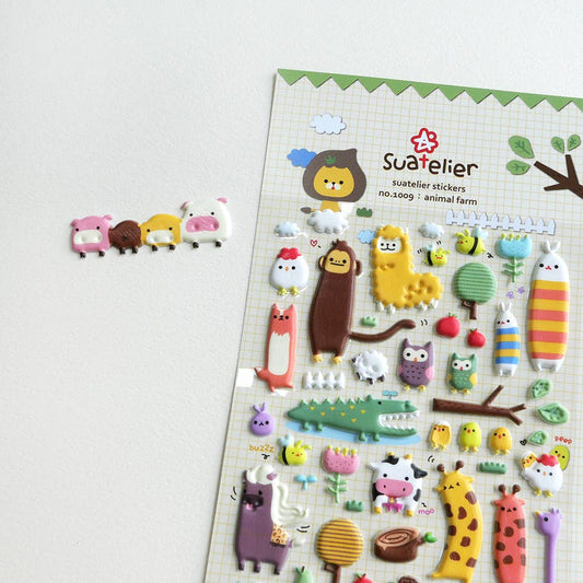 Stickers ferme animaux Suatelier 1009