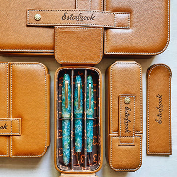Étui à stylos Esterbrook – Tan Britanique - 2, 3 ou 6 stylos