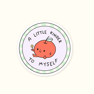 Sticker holographique – Petite pomme bienveillante – Ivna Lins