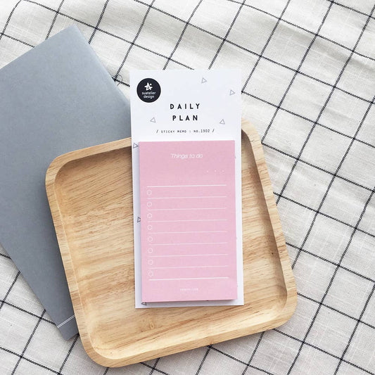 Sticky note daily plan rose Suatelier design