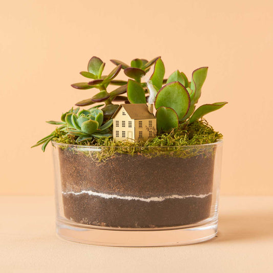 mini-maison-modele-decoration-terrarium-en-laiton-kit-de-bricolage vue 1