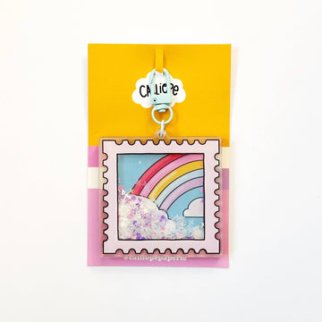 Porte-clés Acrylique – Rainbow Stamp Shaker