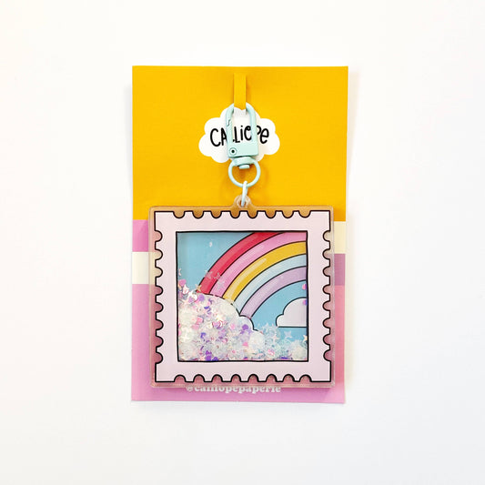 Porte-clés Acrylique – Rainbow Stamp Shaker