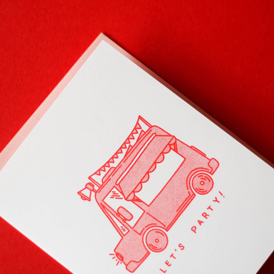 Carte de voeux Let's party MC pressure