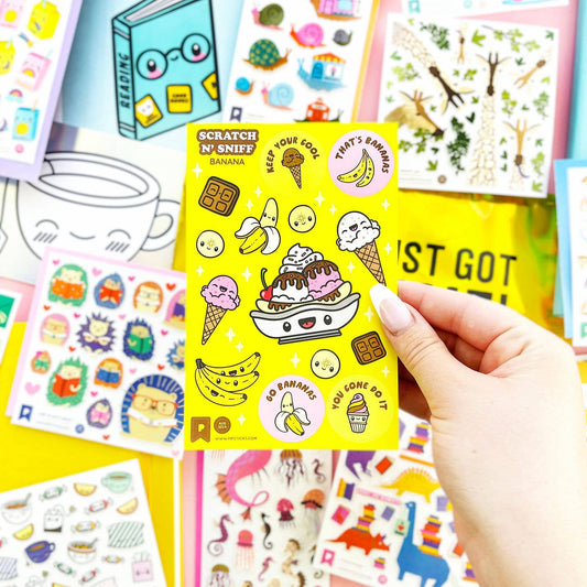 Stickers Scratch n' Sniff (Banane) - Split Decision - Pipsticks